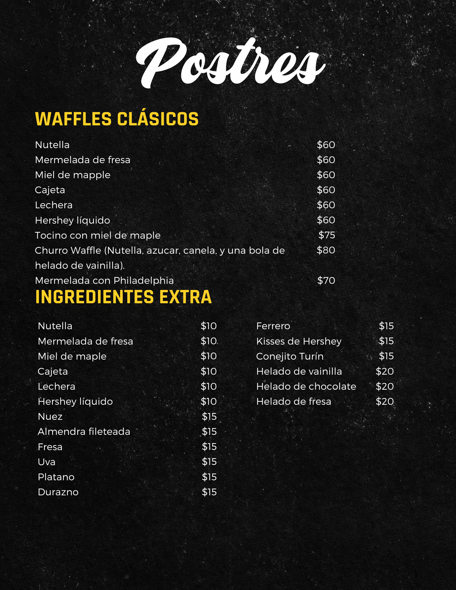 Menu Takechi