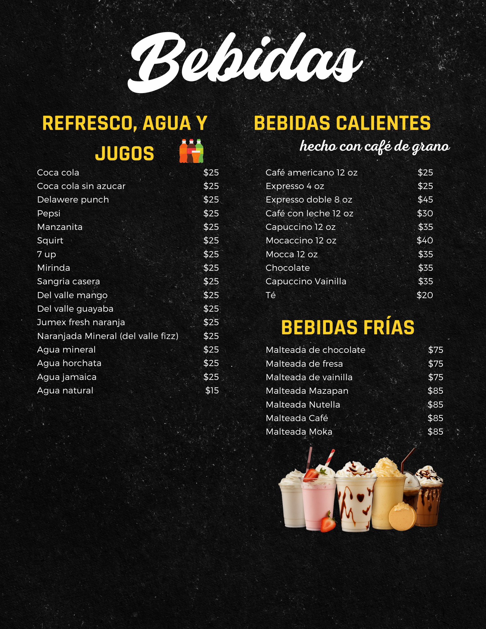 Menu Takechi