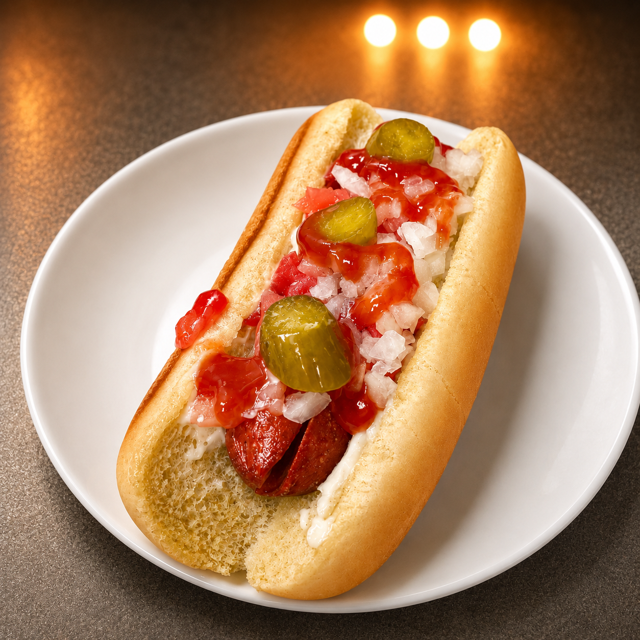 Hot dog clásico Takechi